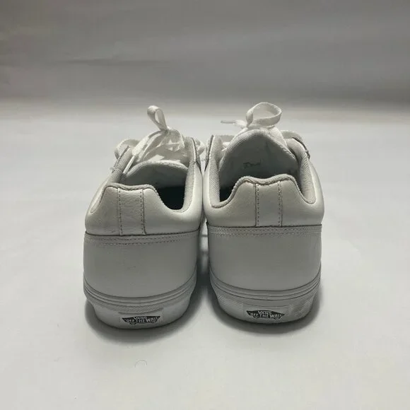 Vans White Leather "Seldan" Low Top Sneaker - Picture 5 of 14